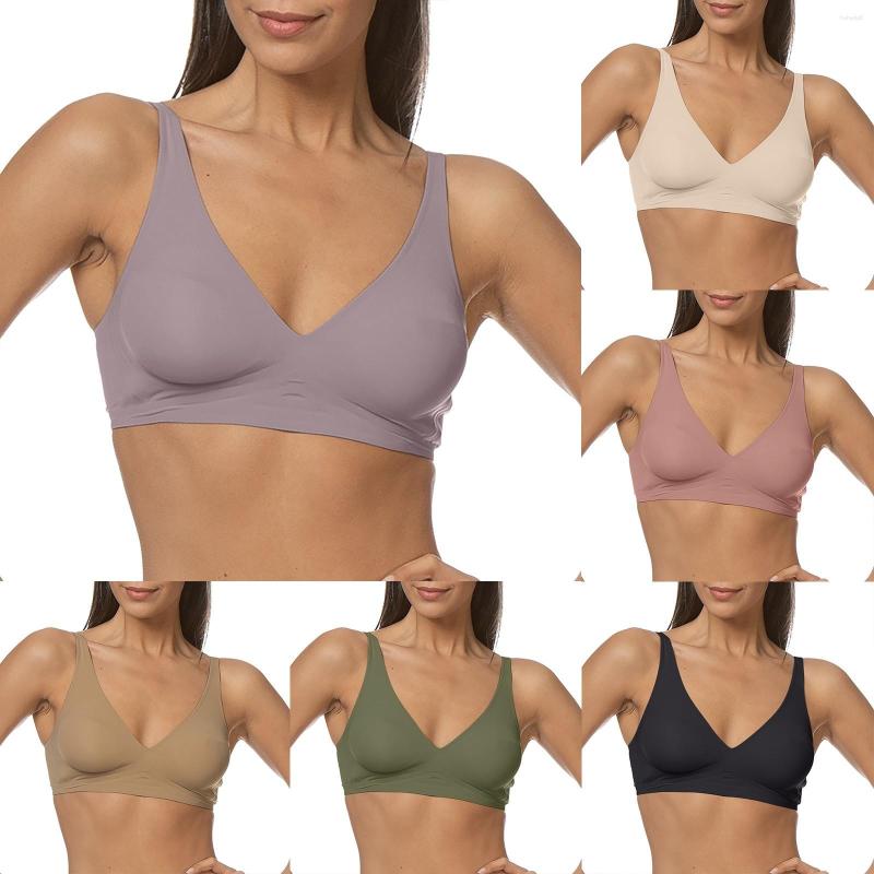 Women's Shapers Women Sports Bras Sexy Lace Front Buckle Yoga Bra Workout Wireless Full Coverage, Khaki
Women's Shapers Women Sports Bras Sexy Lace Front Buckle Yoga Bra Workout Wireless Full Coverage, Khaki