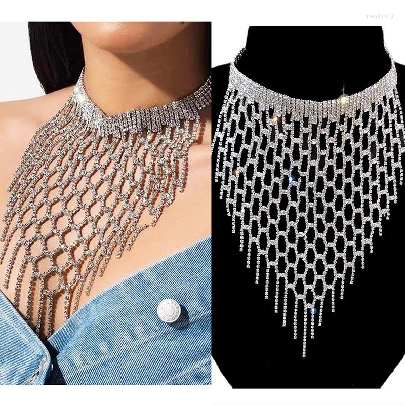 Chains Exaggerate Bohemian Rhinestone Long Tassel Choker Necklace For Women Statement Crystal Sweater Chain Collar Jewelry
Chains Exaggerate Bohemian Rhinestone Long Tassel Choker Necklace For Women Statement Crystal Sweater Chain Collar Jewelry