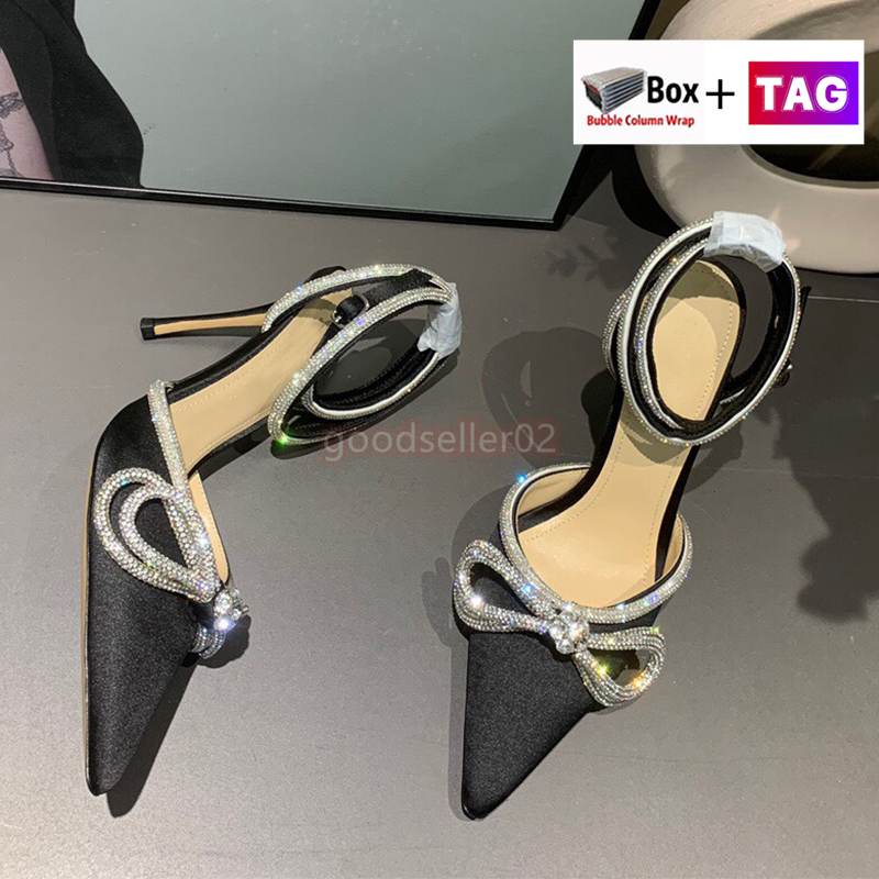 With Box Womens Dress Shoes Double Bow Crystal Pumps Designer Silk Satin Sandals Party Outdoor Slipper Lady Shoe Size 35-39, Pink
With Box Womens Dress Shoes Double Bow Crystal Pumps Designer Silk Satin Sandals Party Outdoor Slipper Lady Shoe Size 35-39, Pink