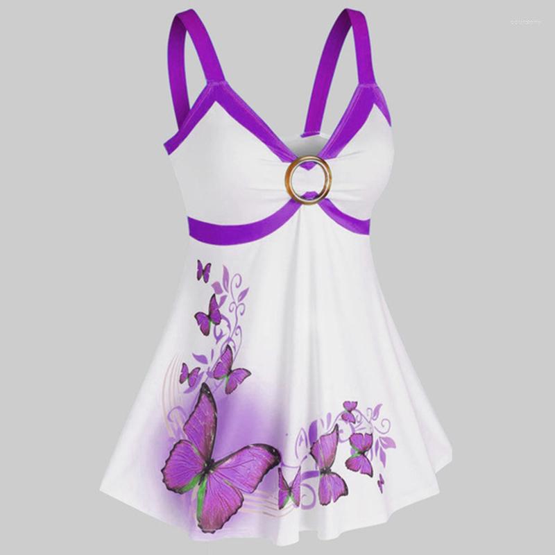 Women' Tanks Tank Top Women Sleeveless Shirts Summer Elegant Ladies Casual Butterfly Print O Ring Strappy Vest Tops Shirt, Blue
Women' Tanks Tank Top Women Sleeveless Shirts Summer Elegant Ladies Casual Butterfly Print O Ring Strappy Vest Tops Shirt, Blue