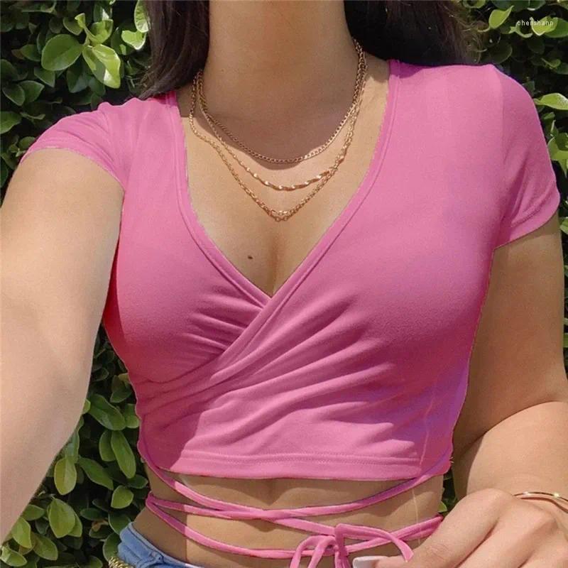 Women' Tanks Summer Solid V Neck T Shirts Women Short Sleeve Tops Crop Ladies Casual Tees Female White Pink
Women' Tanks Summer Solid V Neck T Shirts Women Short Sleeve Tops Crop Ladies Casual Tees Female White Pink