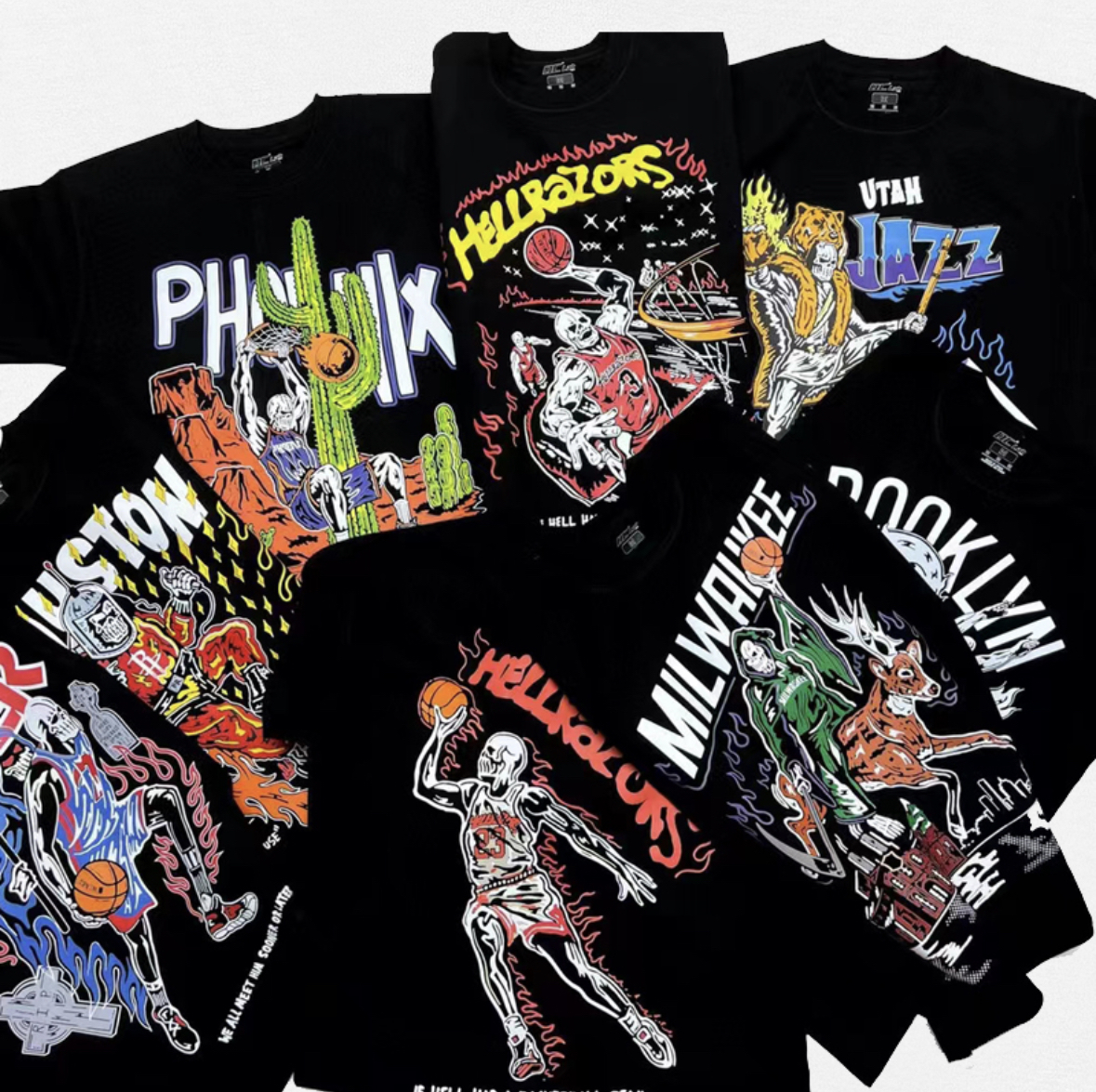 Men's TShirts Skeleton Basketball Graphic Tshirt Mens Cool Tee Streetwear Men Women Fashion Hip Hop Pure Cotton T Shirt Man Oversized 230414, Turquoise
Men's TShirts Skeleton Basketball Graphic Tshirt Mens Cool Tee Streetwear Men Women Fashion Hip Hop Pure Cotton T Shirt Man Oversized 230414, Turquoise