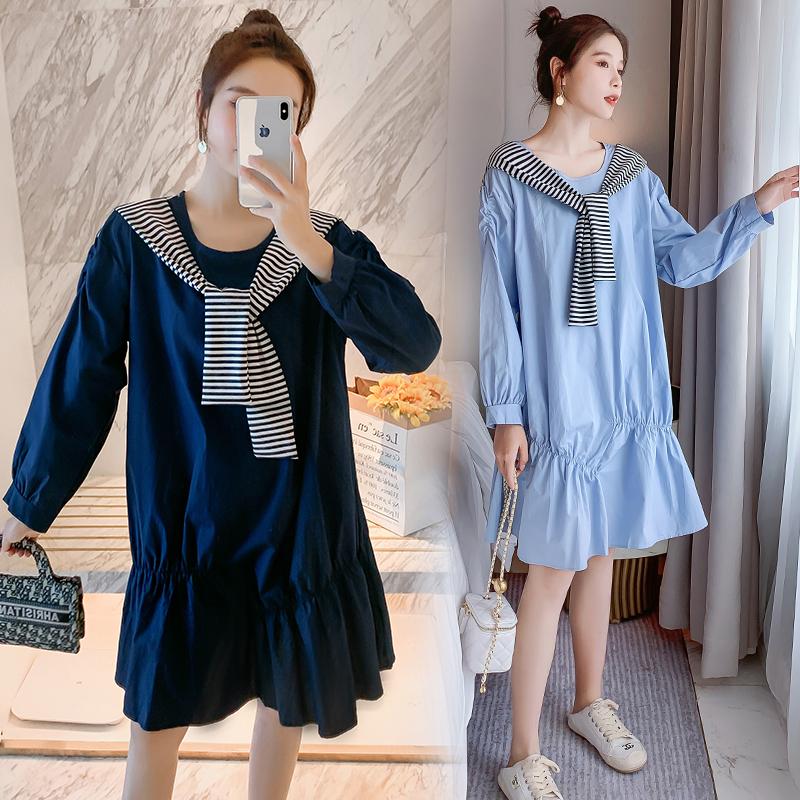 Maternity Dresses 822# Dress Spring Autumn Long Sleeve Easy Matching Loose Stylish For Pregnant Women Mom, Blue
Maternity Dresses 822# Dress Spring Autumn Long Sleeve Easy Matching Loose Stylish For Pregnant Women Mom, Blue