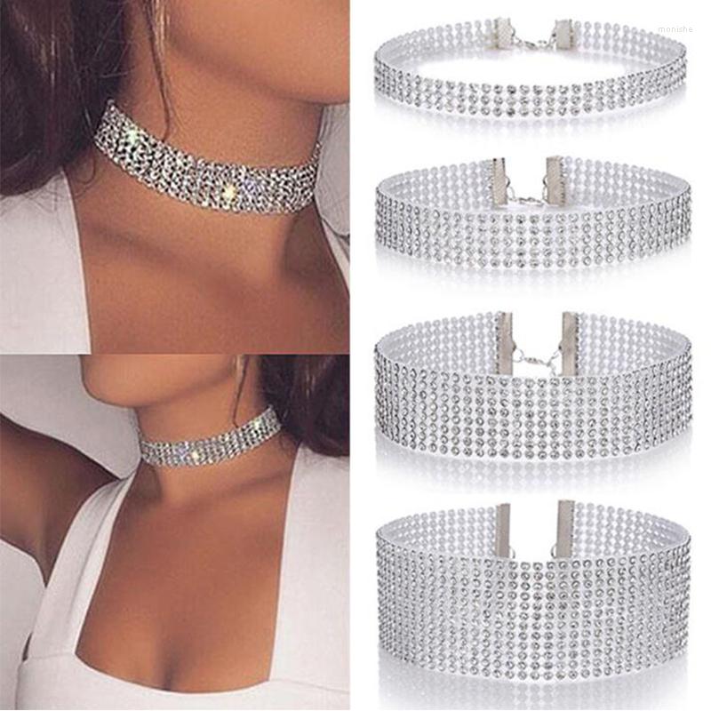 Choker WLP Luxury Rhinestone Silver Color Necklace Women Collar Clavicle Punk Fashion Short Neck Chain Bride Party Jewelry Gift
Choker WLP Luxury Rhinestone Silver Color Necklace Women Collar Clavicle Punk Fashion Short Neck Chain Bride Party Jewelry Gift