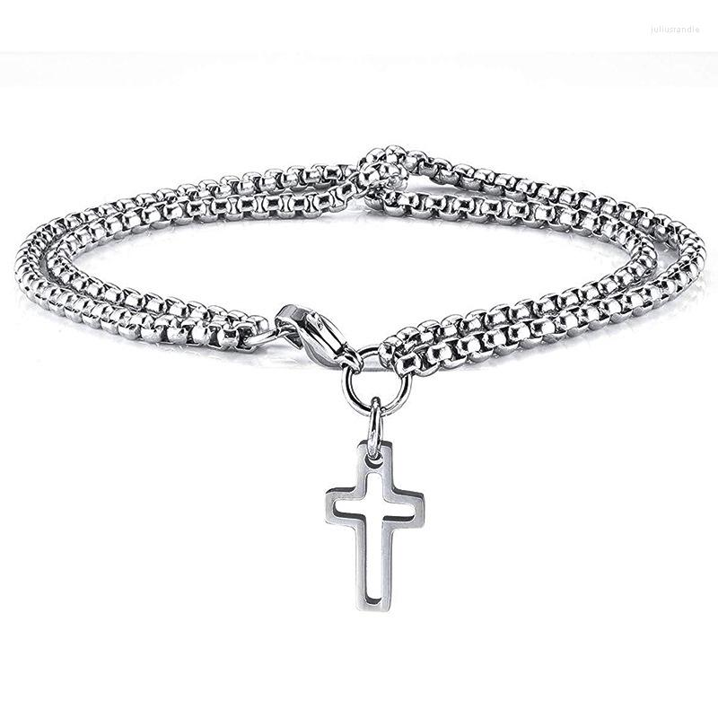 Link Bracelets European And American Wind Cross Hollow Double Chain Men's Bracelet Layer Personality Fashion
Link Bracelets European And American Wind Cross Hollow Double Chain Men's Bracelet Layer Personality Fashion