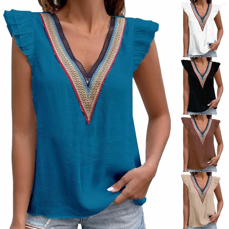 Women's Blouses Shirts And 2023 Women's Lace Shirt V Neck Ruffle Sleeve Loose Casual Ladies Tops 3/4, Black
Women's Blouses Shirts And 2023 Women's Lace Shirt V Neck Ruffle Sleeve Loose Casual Ladies Tops 3/4, Black