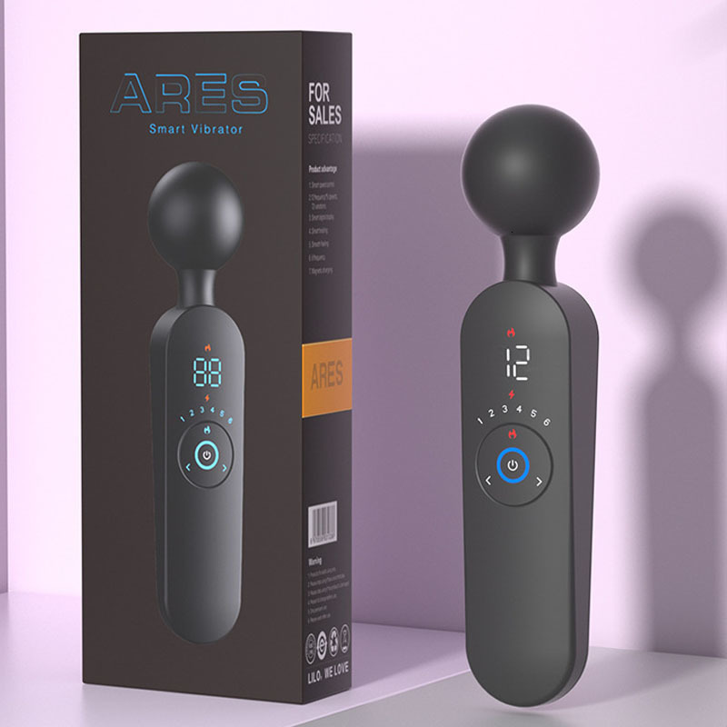 Vibrators Powerful Clitoris Vibrator for Women Strong 12 Modes Vibrating Clitoris Stimulate Massager Heating Rechargeable AV Stick 230413