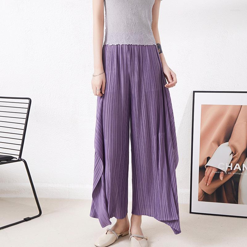 Women's Pants Miyake Pleated Wide Leg High Waist Loose Temperament Fashion Casual Women's Wrinkled Kelp Irregular, Picture color
Women's Pants Miyake Pleated Wide Leg High Waist Loose Temperament Fashion Casual Women's Wrinkled Kelp Irregular, Picture color