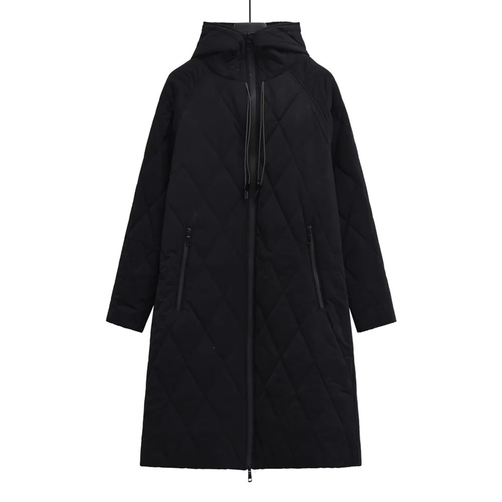 Women s Down Parkas UNIZERA 2023 Autumn Winter Product Fashion Casual Pocket Zipper Decoration Hooded Cotton Coat 231114