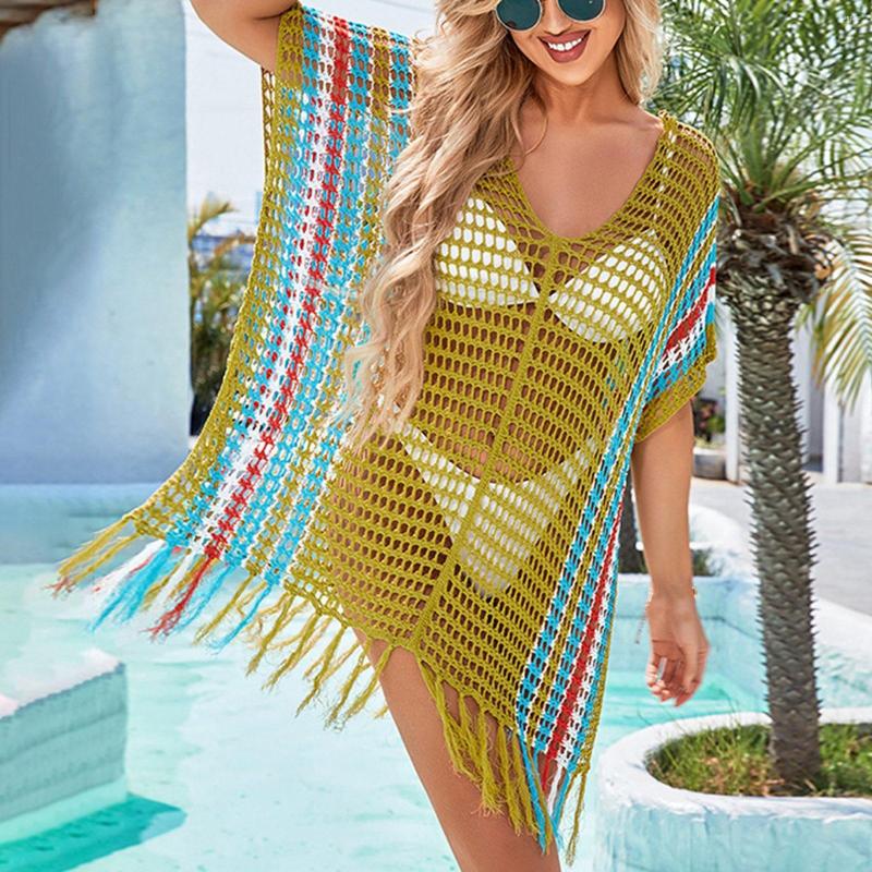 Women's Swimwear Women's Rainbow Colored Hollowed Out Beach Smock Seaside Holiday Bikini Outside Micro Bikinis Push Up Set Beachwear, Black
Women's Swimwear Women's Rainbow Colored Hollowed Out Beach Smock Seaside Holiday Bikini Outside Micro Bikinis Push Up Set Beachwear, Black
