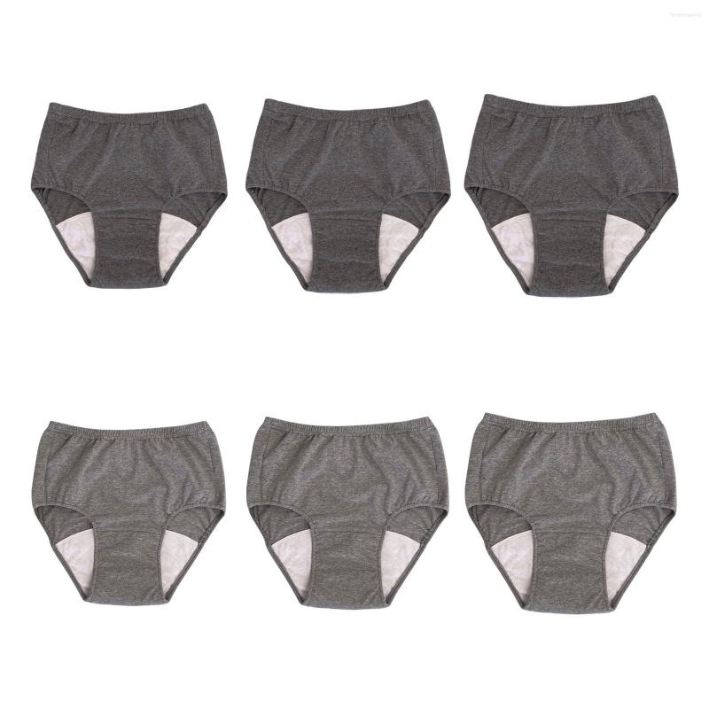 Underpants Elderly Incontinence Diaper Underwear Washable Reusable Soft Waterproof Briefs Cover Nappy For Adults, Dark gray 3l 
Underpants Elderly Incontinence Diaper Underwear Washable Reusable Soft Waterproof Briefs Cover Nappy For Adults, Dark gray 3l