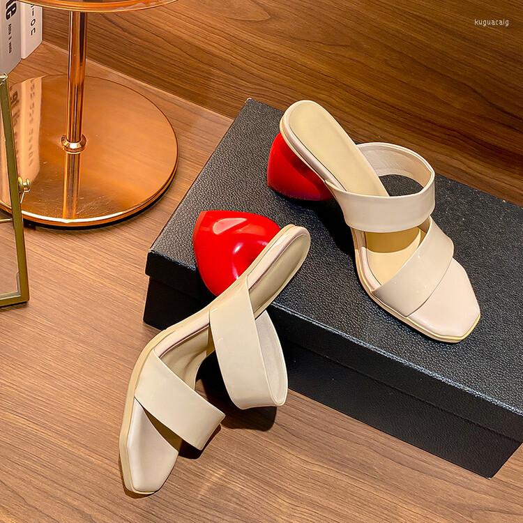 Sandals Abnormal SweetHeart Slippers Women's Summer Patent Leather Outside Wear Open-toe High Heels One Line Fashion, Picture shown
Sandals Abnormal SweetHeart Slippers Women's Summer Patent Leather Outside Wear Open-toe High Heels One Line Fashion, Picture shown
