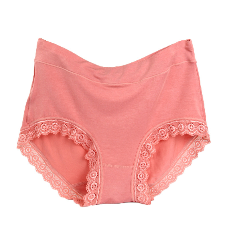 Women's Panties 193 roupas femininas Modal Panties High Waist Women Sexy Lace Underwear Womens Briefs Plus Size 4pcs/Lot 230414