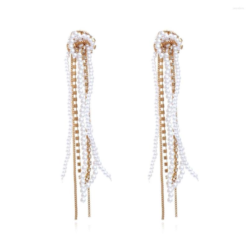 Dangle Earrings INS Trendy Knot Long Pearl Tassel Women's Elegant Personality Bohemian Handmade Beaded Female
Dangle Earrings INS Trendy Knot Long Pearl Tassel Women's Elegant Personality Bohemian Handmade Beaded Female