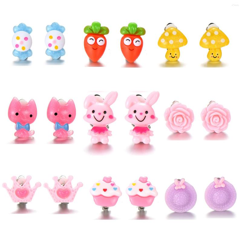 Backs Earrings Kids Cute Clip On Child Children No Ear Hole Painless Earring Gift Idea 9pairs/set
Backs Earrings Kids Cute Clip On Child Children No Ear Hole Painless Earring Gift Idea 9pairs/set