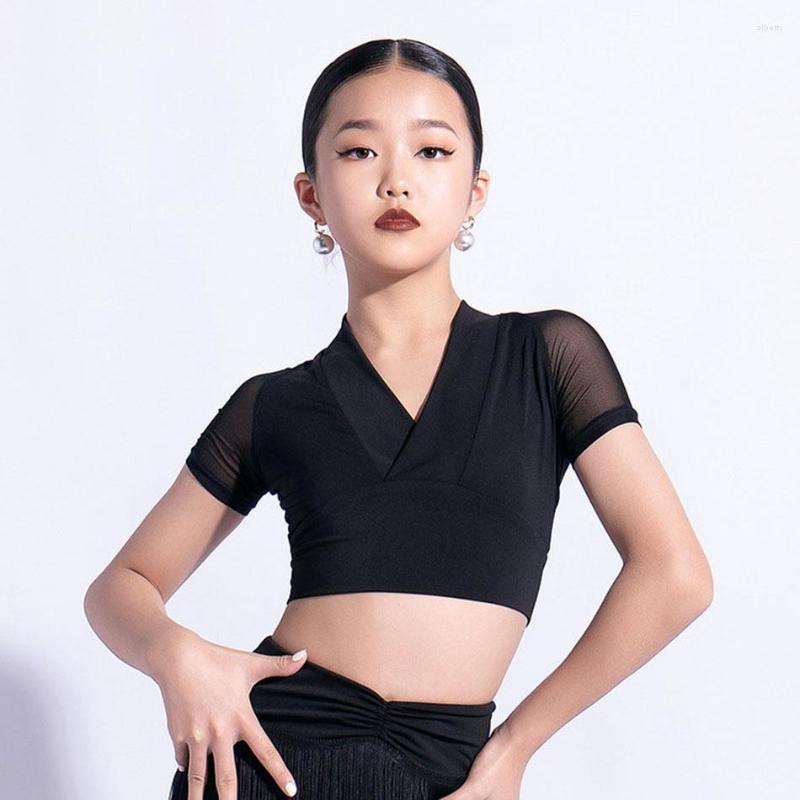 Stage Wear Short Sleeve V Neck Female Latin Dance Tops For Girl Dress Cha Samba Dancewear Professional Costume NY04 G1277, Beige
Stage Wear Short Sleeve V Neck Female Latin Dance Tops For Girl Dress Cha Samba Dancewear Professional Costume NY04 G1277, Beige