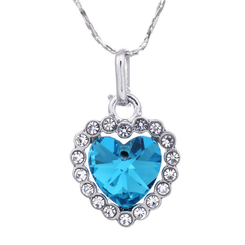 Jewelry Sets Pendant Necklace Inlaid superior rhinestone crystal Twinkle Non Fading Valentine's gift ornaments Plating white K Heart of the Ocean Necklace
Jewelry Sets Pendant Necklace Inlaid superior rhinestone crystal Twinkle Non Fading Valentine's gift ornaments Plating white K Heart of the Ocean Necklace