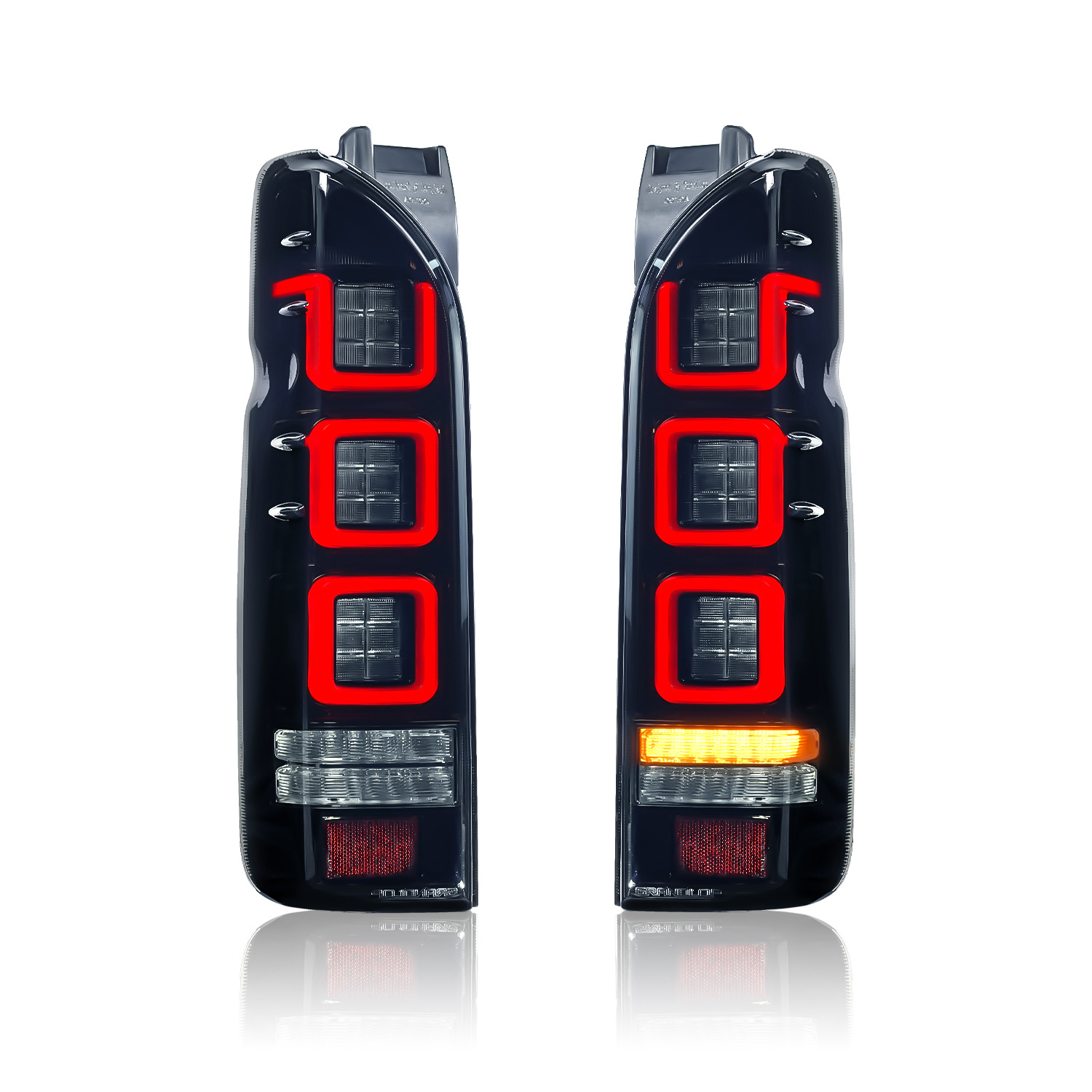 Car Tail Lights For Toyota HIACE 20 05-20 18 Signal Lamp Modified Taillight Assembly LED Brake Reverse Lights Accessories