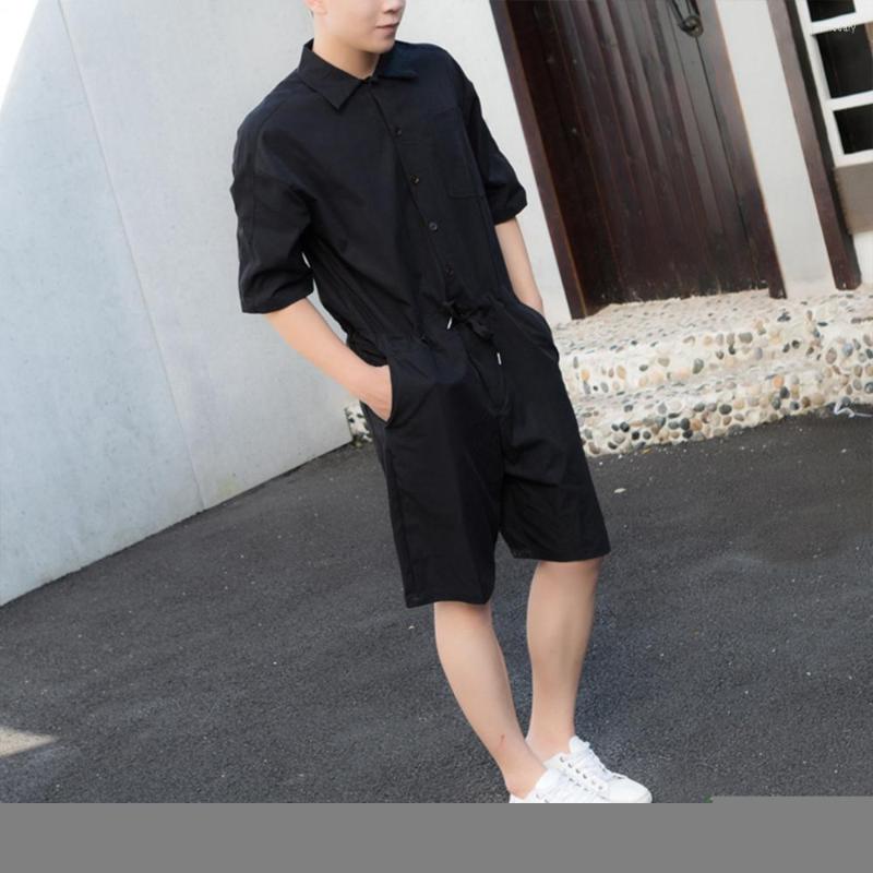 Men's Shorts Summer Fashion Jumpsuits Men And Women Couple Models Short-sleeved Bodysuit Male Tooling Rompers Hairstylist Clothing, Beige
Men's Shorts Summer Fashion Jumpsuits Men And Women Couple Models Short-sleeved Bodysuit Male Tooling Rompers Hairstylist Clothing, Beige