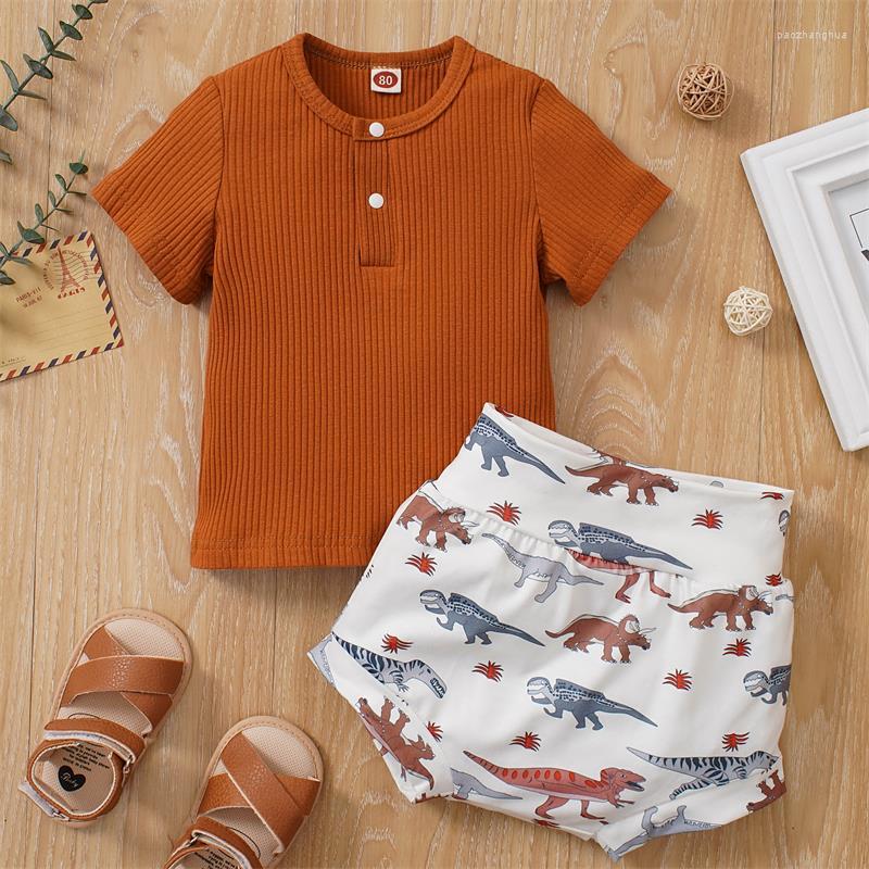 Clothing Sets Baby Boys Girls Two Pieces Clothes Outfit Round Neck Short Sleeve Ribbed Tops Sun Printed Shorts
Clothing Sets Baby Boys Girls Two Pieces Clothes Outfit Round Neck Short Sleeve Ribbed Tops Sun Printed Shorts