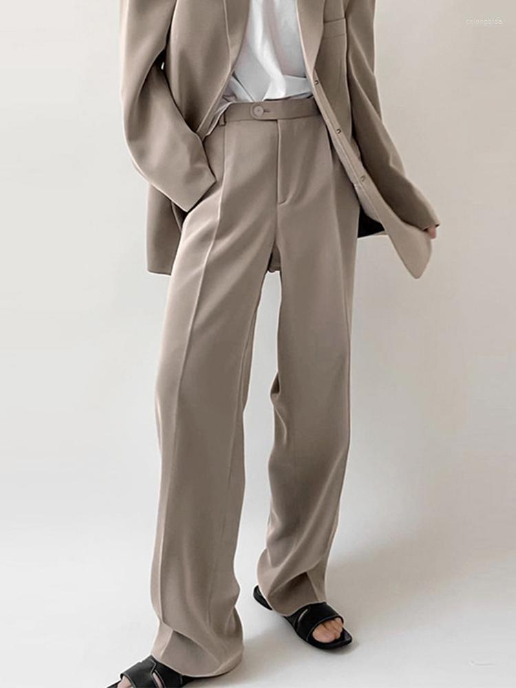 Women' Pants LY VAREY LIN Spring Autumn Suit Women Fashion Loose High Waist Pockets Wide Leg Office Lady Solid Color Trousers, Black
Women' Pants LY VAREY LIN Spring Autumn Suit Women Fashion Loose High Waist Pockets Wide Leg Office Lady Solid Color Trousers, Black