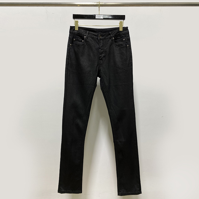 Men's Jeans High Street Rick Pants Wax Coating Design Men Trousers Denim Sweatpants Women's Pants Owens Techwear Men's Clothing 230414, Black
Men's Jeans High Street Rick Pants Wax Coating Design Men Trousers Denim Sweatpants Women's Pants Owens Techwear Men's Clothing 230414, Black