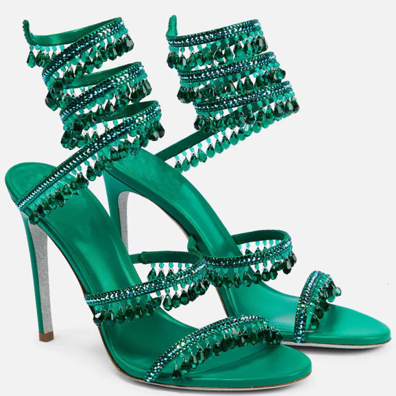 Slippers 2023 Women s Sandals Fashion Tassel Crystal Shoes Sexy Nightclub Banquet Party Twining Stiletto 230414, Green
Slippers 2023 Women s Sandals Fashion Tassel Crystal Shoes Sexy Nightclub Banquet Party Twining Stiletto 230414, Green