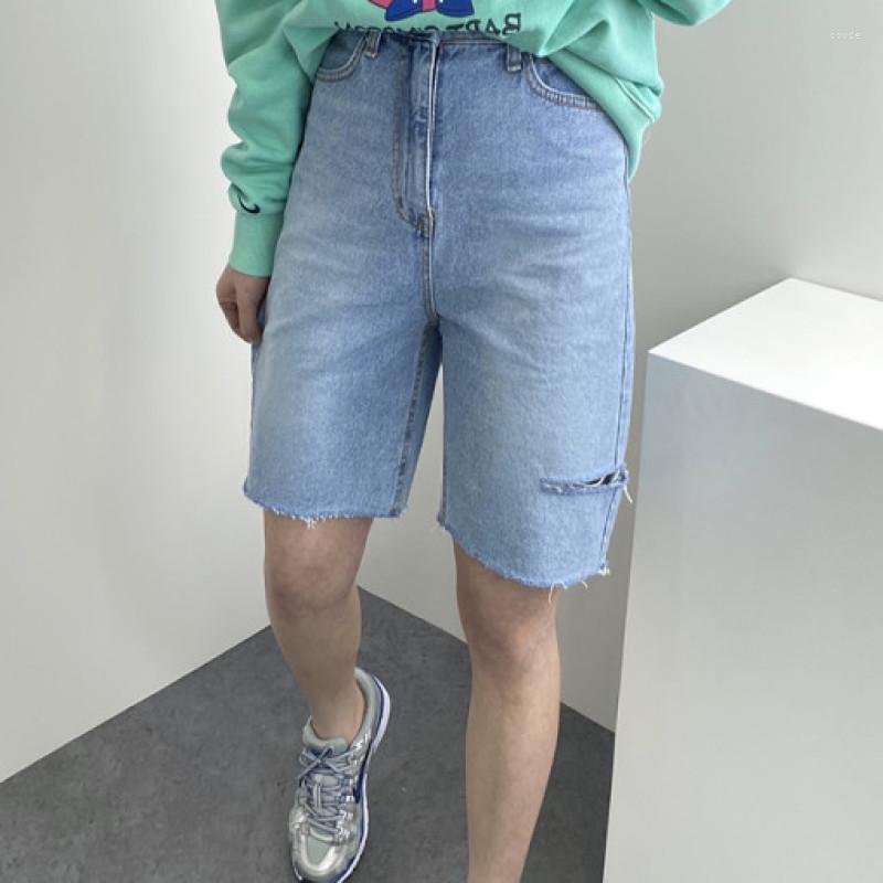 Women's Shorts Ripped Jeans For Women 2023 High Waisted Vintage Straight Korean Fashion Casual Knee Length, Blue
Women's Shorts Ripped Jeans For Women 2023 High Waisted Vintage Straight Korean Fashion Casual Knee Length, Blue