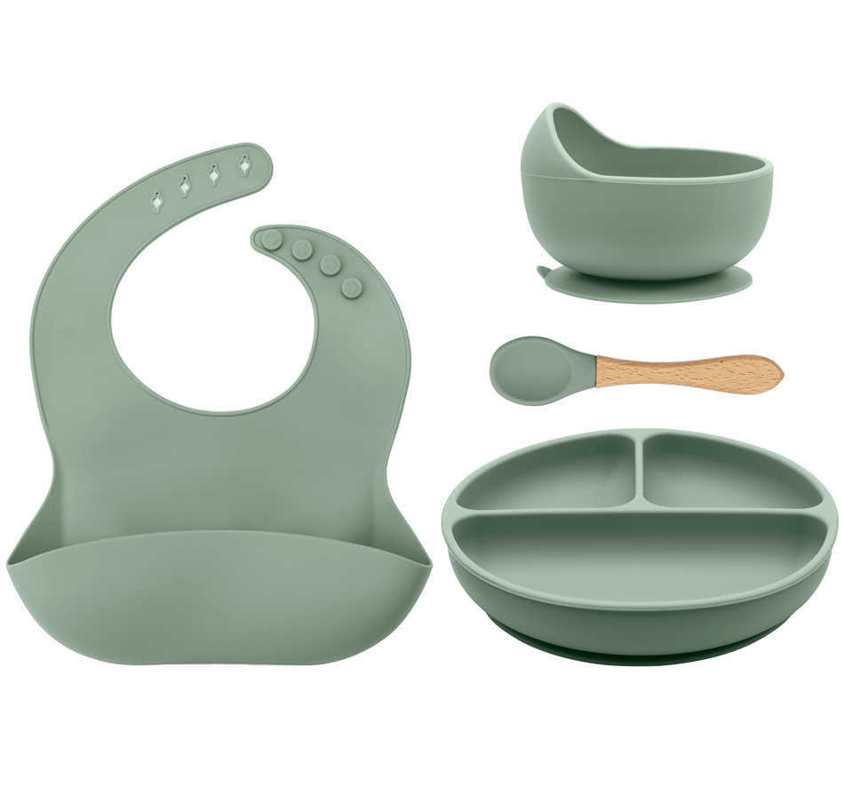 Cups Dishes Utensils 4pcs children's Tableware Set Baby Dishes Plate Bowl With Sucker Waterproof Bib For Newborn Spoon Silicone Feeding Baby Items AA230413
Cups Dishes Utensils 4pcs children's Tableware Set Baby Dishes Plate Bowl With Sucker Waterproof Bib For Newborn Spoon Silicone Feeding Baby Items AA230413