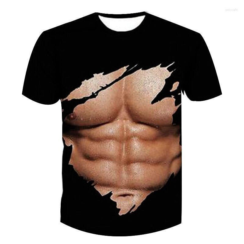 Men's T Shirts Mens Short Sleeve Muscle 3d T-shirt Abdominal Leisure Pullover Graphic Men Clothing
Men's T Shirts Mens Short Sleeve Muscle 3d T-shirt Abdominal Leisure Pullover Graphic Men Clothing