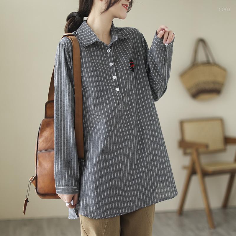 Women's Blouses Spring Summer Fashion Striped Woman Blouse Korean Shirt Long Sleeve Women Casual Lapel Loose Elegant Tops Blusas Mujer, Picture shown
Women's Blouses Spring Summer Fashion Striped Woman Blouse Korean Shirt Long Sleeve Women Casual Lapel Loose Elegant Tops Blusas Mujer, Picture shown