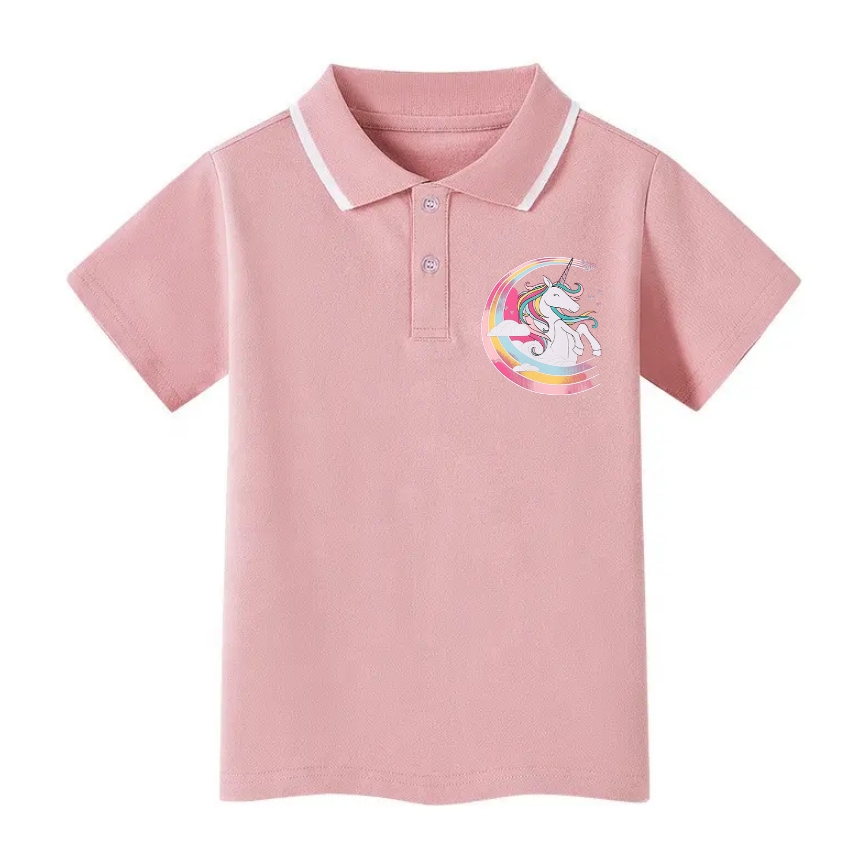 Support custom pink cotton children's polo shirt printed pattern party school uniform sports team uniform for kid
Support custom pink cotton children's polo shirt printed pattern party school uniform sports team uniform for kid