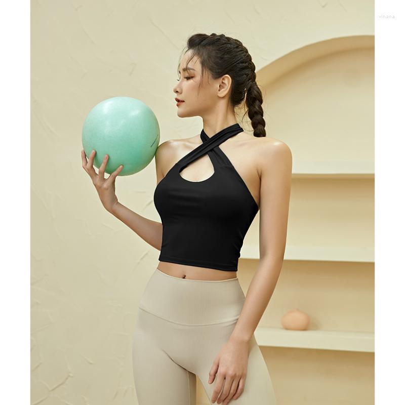 Active Shirts Women' Fitness Top Sports Shirt Sexy Hanging Neck Yoga Clothes Quick Drying Summer Outer Wear Vest, Black
Active Shirts Women' Fitness Top Sports Shirt Sexy Hanging Neck Yoga Clothes Quick Drying Summer Outer Wear Vest, Black