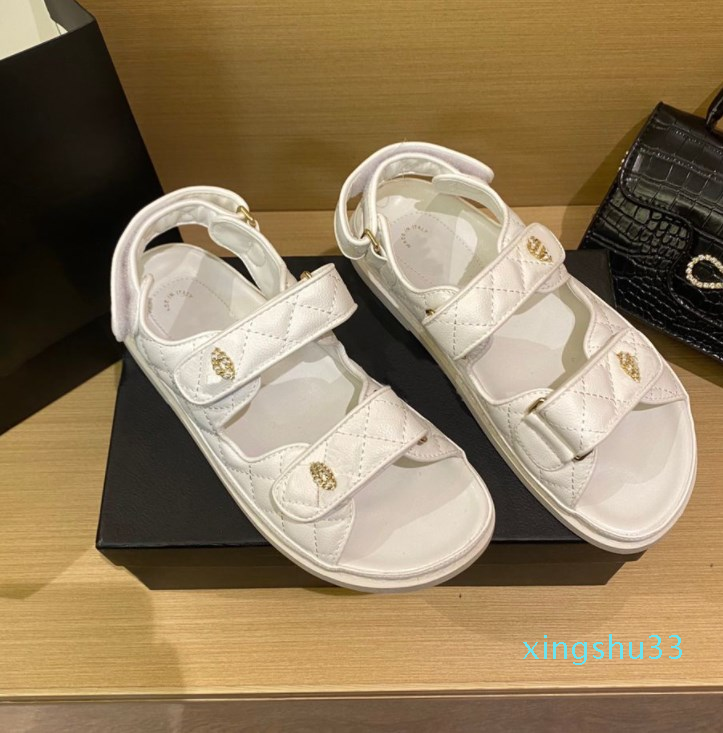 Womens Designer Dad Grandad Sandal Cnel Slippers Luxury Flat Platform Crystal Calf Leather, Multi-color fabric
Womens Designer Dad Grandad Sandal Cnel Slippers Luxury Flat Platform Crystal Calf Leather, Multi-color fabric