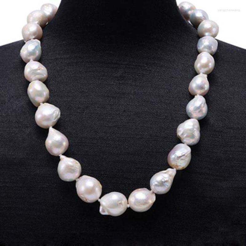 Chains Elegant Multicolor Irregular Baroque Freshwater Pearl 11-15mm White Cultured Necklace 18" Women
Chains Elegant Multicolor Irregular Baroque Freshwater Pearl 11-15mm White Cultured Necklace 18" Women