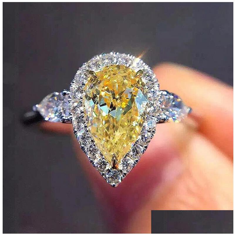 Rings Choucong Brand Simple Fashion Jewelry 925 Sier Fill Pear Cut Yellow 3A Cubic Zircon Cz Diamond Eternity Women Engageme Dhdlv
Rings Choucong Brand Simple Fashion Jewelry 925 Sier Fill Pear Cut Yellow 3A Cubic Zircon Cz Diamond Eternity Women Engageme Dhdlv