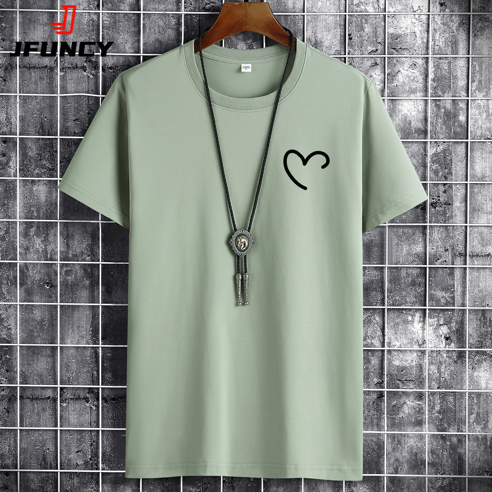 Men's T-Shirts JFUNCY Oversize Summer Men's Cotton Tee Shirts Men Casual T-shirt Simple Love Heart Print Tshirt O-Neck Short Sleeve Man Tops 230414, Haze
Men's T-Shirts JFUNCY Oversize Summer Men's Cotton Tee Shirts Men Casual T-shirt Simple Love Heart Print Tshirt O-Neck Short Sleeve Man Tops 230414, Haze
