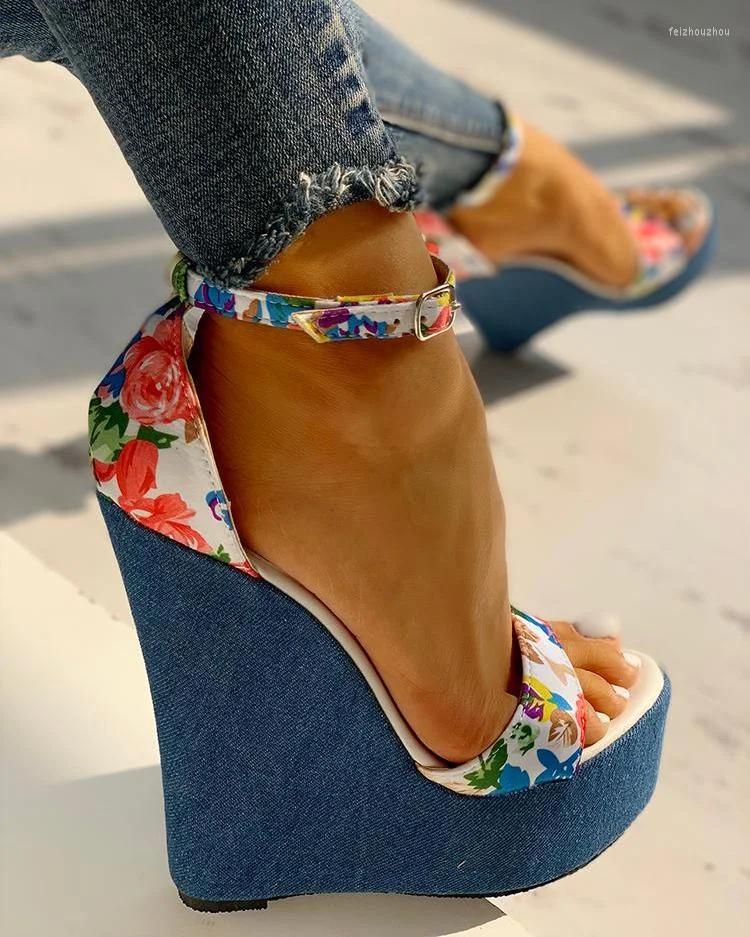 Sandals Floral Peep-toe Platform Wedge For Women Ankle Strap Super High Fashion Sexy Shoes 2023 Summer Open Toe Big Size, Blue
Sandals Floral Peep-toe Platform Wedge For Women Ankle Strap Super High Fashion Sexy Shoes 2023 Summer Open Toe Big Size, Blue
