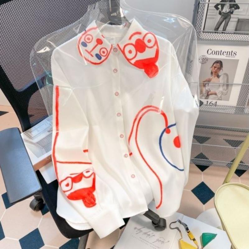 Women's Blouses Hikigawa Chic Fashion Women Long Sleeve Scrawl White Shirts Japanese Spring Casual Button Up Blouse Streetwear Tops Ropa, Photo color
Women's Blouses Hikigawa Chic Fashion Women Long Sleeve Scrawl White Shirts Japanese Spring Casual Button Up Blouse Streetwear Tops Ropa, Photo color