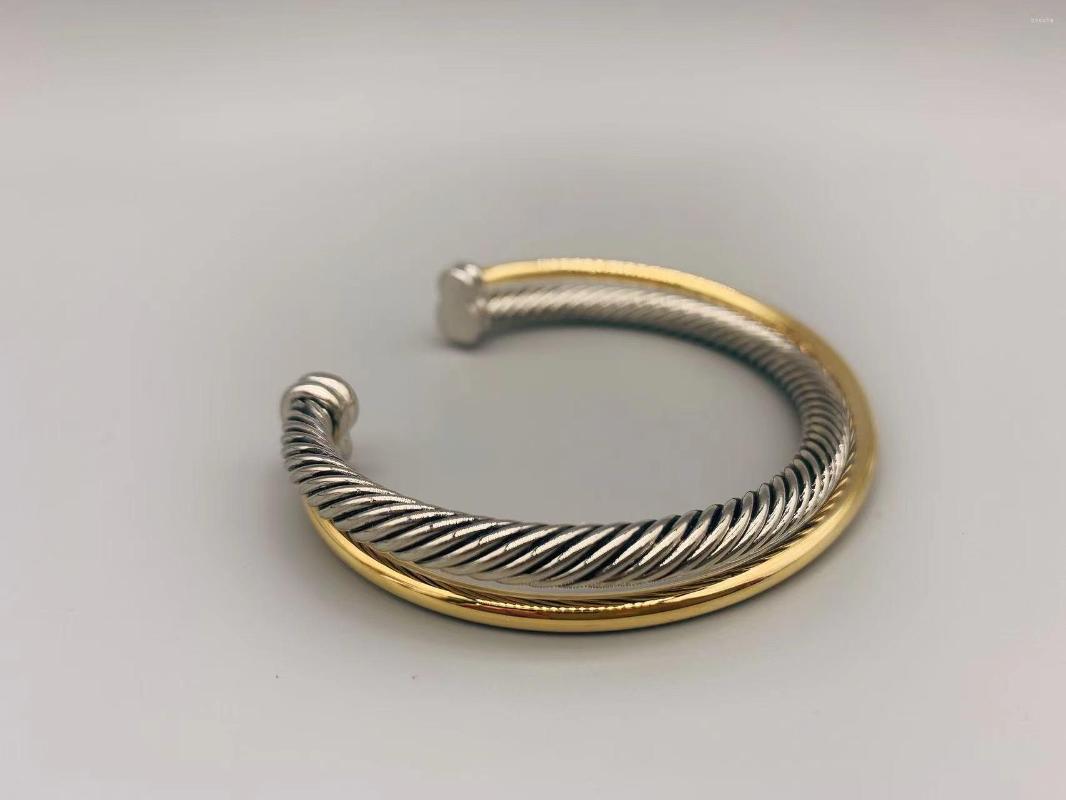 Bangle Le Han Jewelry Crossover Bracelet With18K Gold Plated