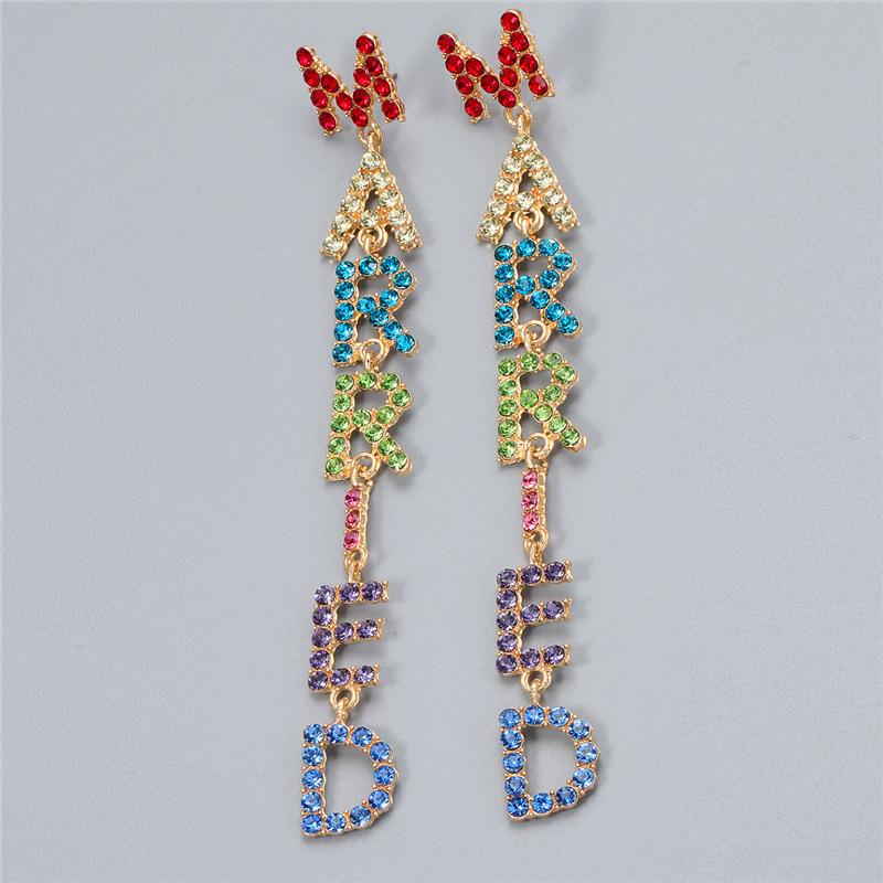 Dangle Earrings & Chandelier JUJIA Fashion Jewelry Exaggerated Creative Letters MARRIED Colorful Women's Statement Long Drop
Dangle Earrings & Chandelier JUJIA Fashion Jewelry Exaggerated Creative Letters MARRIED Colorful Women's Statement Long Drop