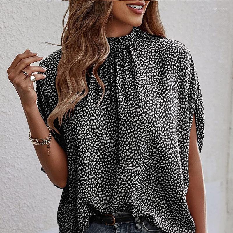 Women' Blouses 2023 Fashion Summer Chic Elegant Loose Clothing Spring Dot Print Blouse Short Sleeve Shirt Women Tops Casual Blusas 25320, Black
Women' Blouses 2023 Fashion Summer Chic Elegant Loose Clothing Spring Dot Print Blouse Short Sleeve Shirt Women Tops Casual Blusas 25320, Black