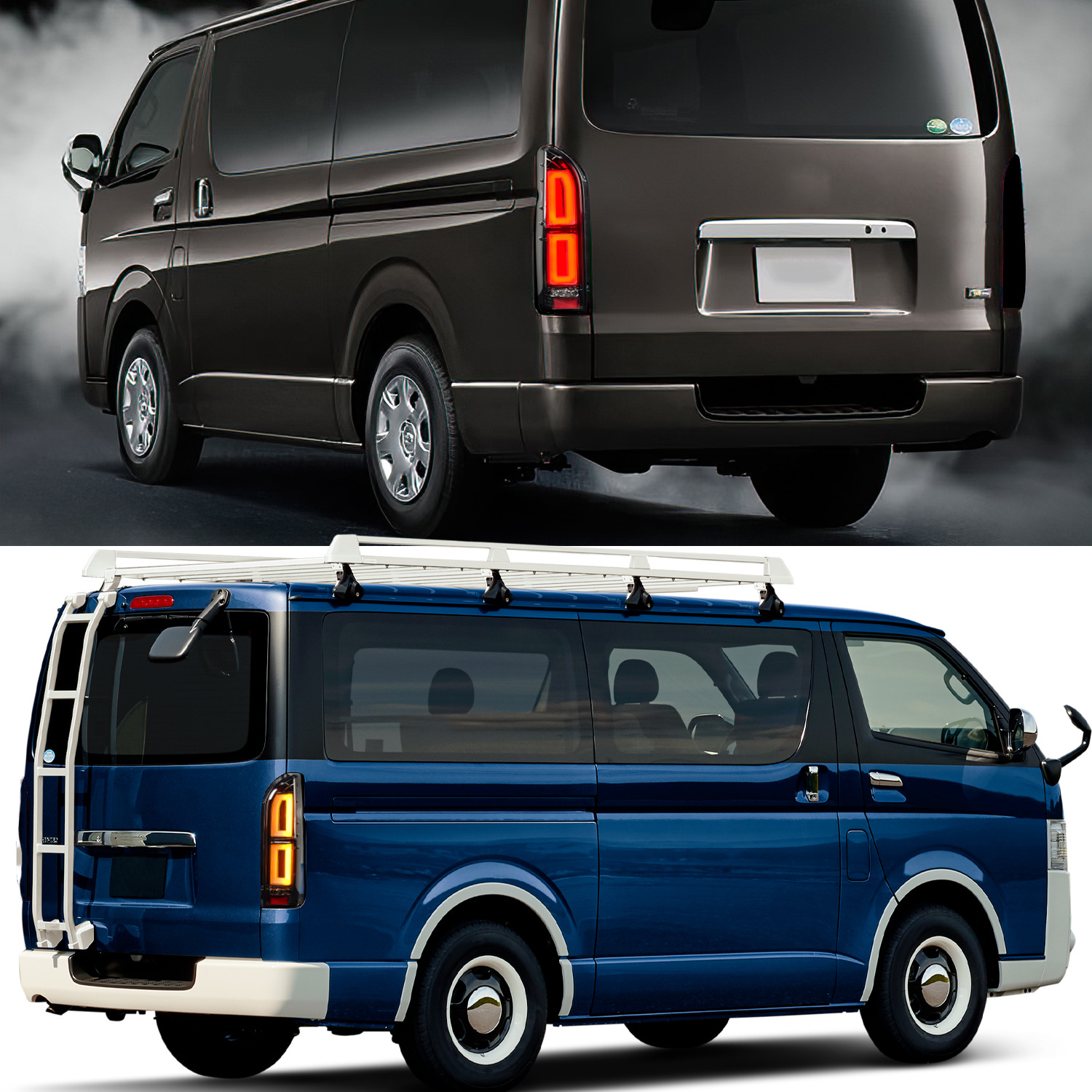 Auto Styling For TOYOTA HIACE 20 05-20 20 LED Lights Assembly Running Light Dynamic Turn Signal Taillights