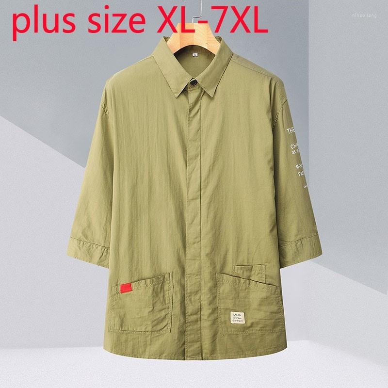 Men's Casual Shirts Spring Quality Arrival And High Summer Men Fashion Medium Sleeve Plus Size 2XL 3XL 4XL 5XL 6XL 7XL
Men's Casual Shirts Spring Quality Arrival And High Summer Men Fashion Medium Sleeve Plus Size 2XL 3XL 4XL 5XL 6XL 7XL