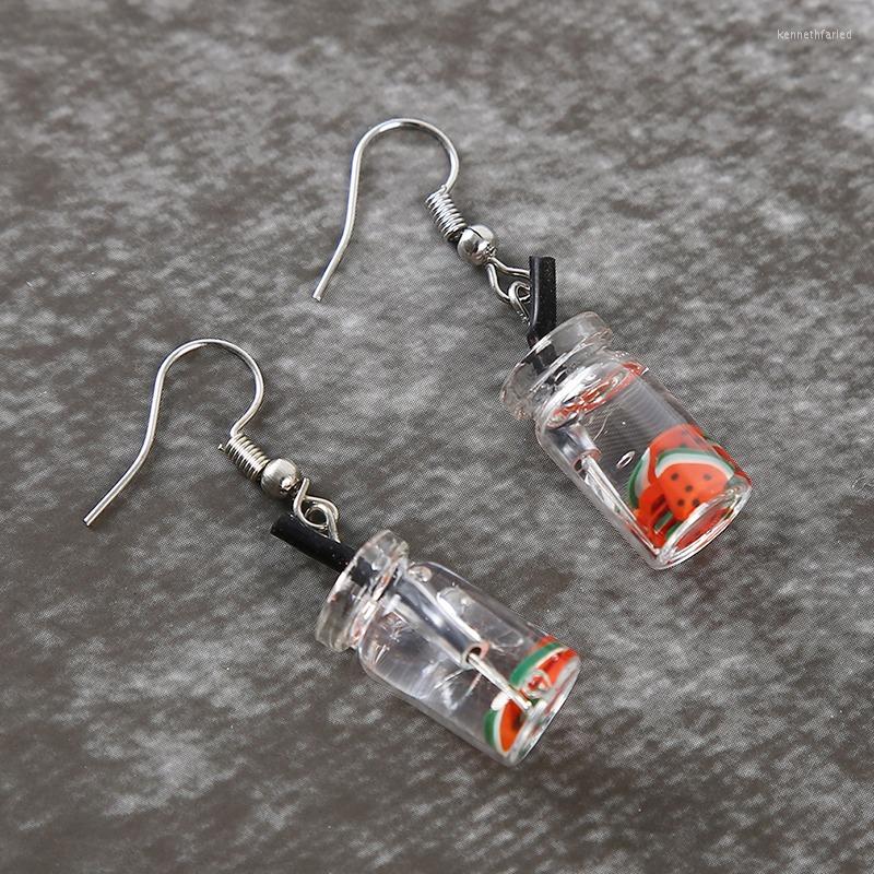 Dangle Earrings Pearl Milk Tea Fruit Creative Personality Drop Japanese Korean Fun Ear Hook Small For Women Female
Dangle Earrings Pearl Milk Tea Fruit Creative Personality Drop Japanese Korean Fun Ear Hook Small For Women Female