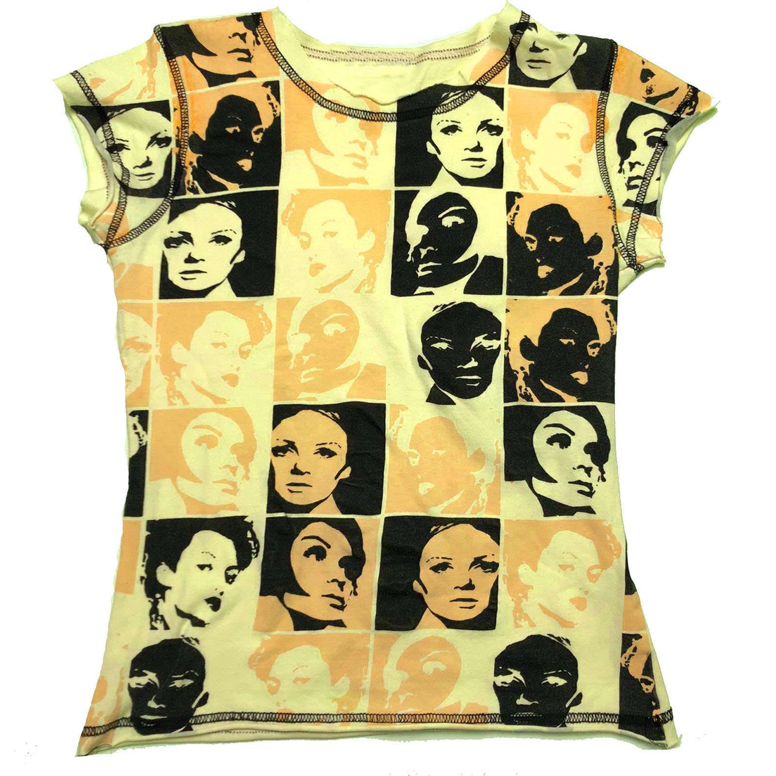 Women's T Shirt E girl Vintage Crop Top Y2K Aesthetic Face Portrait Graphic T shirt Harajuku Tie Dye Women Summer Sweats Tee Gothic Streetwear 23