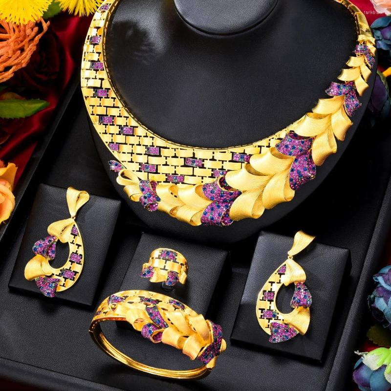 Necklace Earrings Set Missvikki DUBAI Original Luxury Earring Bangle Ring For Women Wedding Party Show CZ Bridal, Picture shown
Necklace Earrings Set Missvikki DUBAI Original Luxury Earring Bangle Ring For Women Wedding Party Show CZ Bridal, Picture shown