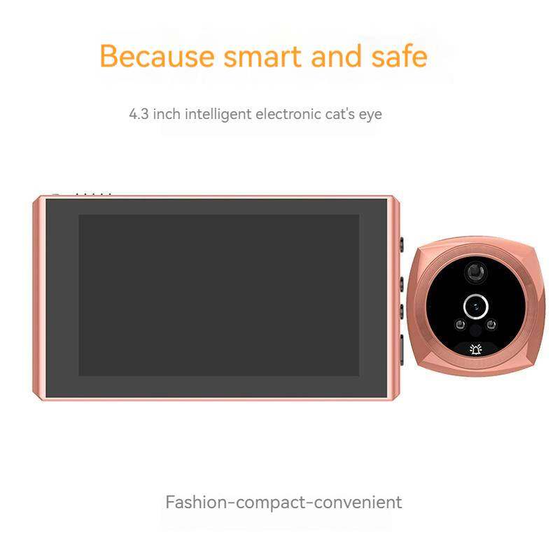 4.3 Inch Intelligent Electronic Cat Eye Camera Control Doorbell Night Vision Video Recording Doorbell Home Safety Door Monitor - view 3