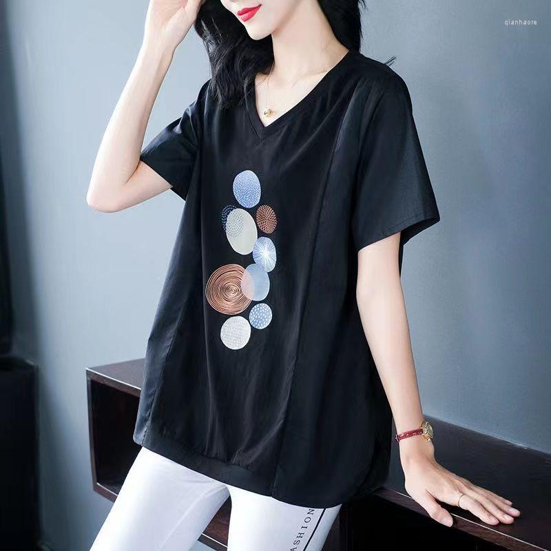 Women's Blouses Fashion V-Neck Short Sleeve Printed Blouse Women's Clothing 2023 Summer Oversized Casual Pullovers Loose All-match Shirt, Black
Women's Blouses Fashion V-Neck Short Sleeve Printed Blouse Women's Clothing 2023 Summer Oversized Casual Pullovers Loose All-match Shirt, Black