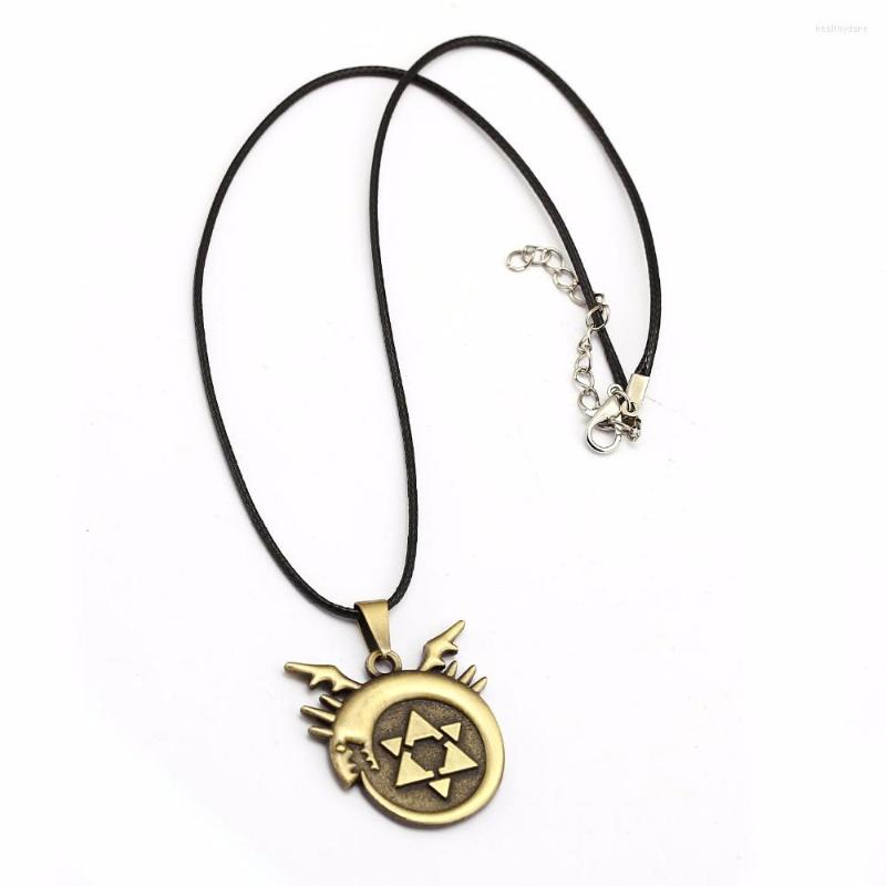 

Chains HSIC Anime Vintage Fullmetal Alchemist Edward Rope Chain Pendant Necklace For Women Men Jewelry Colar Statement HC12590